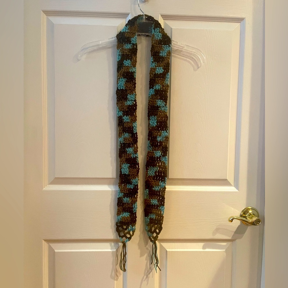 Skinny scarf, handmade